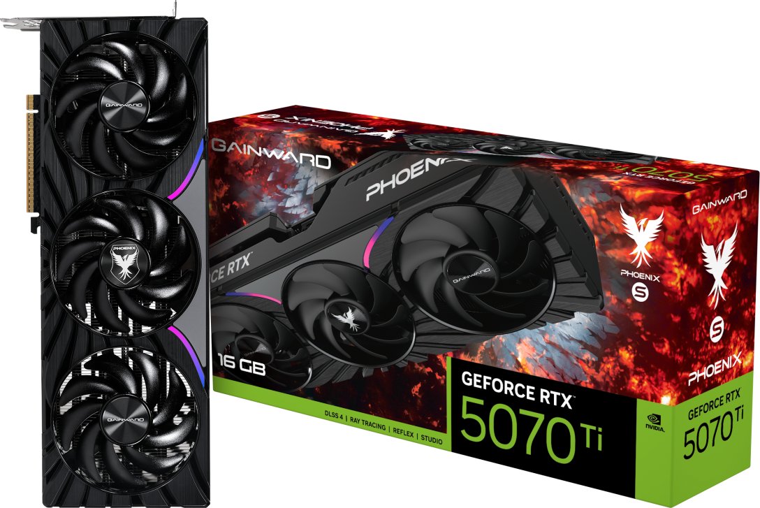 Karta graficzna Gainward GeForce RTX 5070 Ti Phoenix-S 16GB GDDR7 DLSS4 (NE7507T019T2-GB2031K)