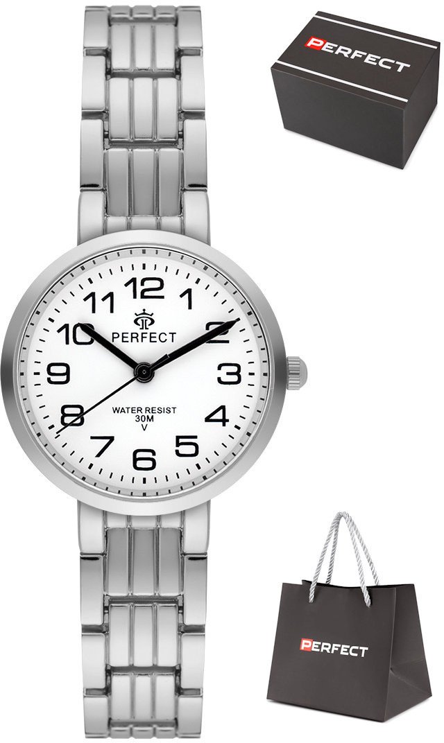 Zegarek Perfect T046-01 damski bizuteryjny czytelny 30 mm .