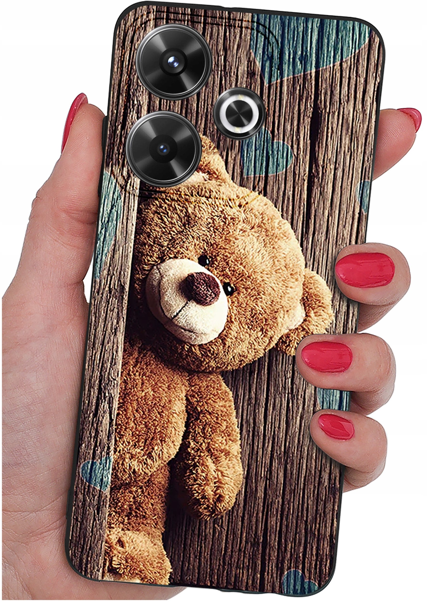 Etui do Xiaomi Redmi 13 4G WZORY |SILIKONOWE MATT CASE + SZKŁO 9H