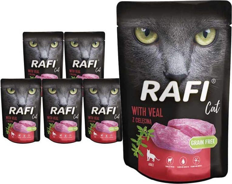 Dolina Noteci RAFI Cat Adult z cielęciną 10x100g