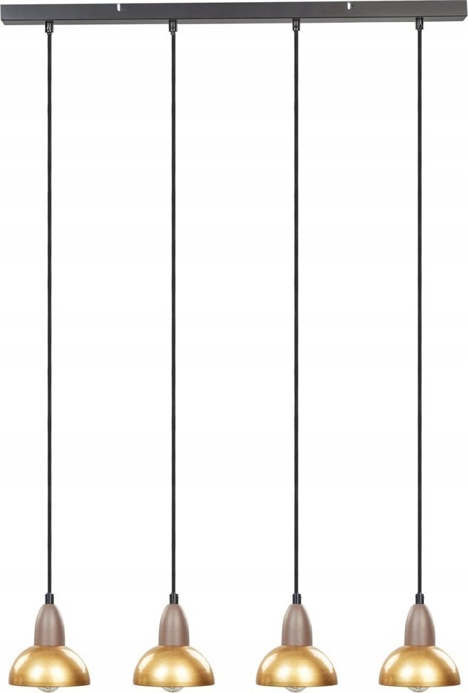 Lampa wisząca Beliani Lampa wisząca 4-punktowa metalowa mosiężna CASTALY