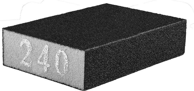 Graphite Gąbka ścierna (Gąbka ścierna 70 x 25 x 100 mm, K240)