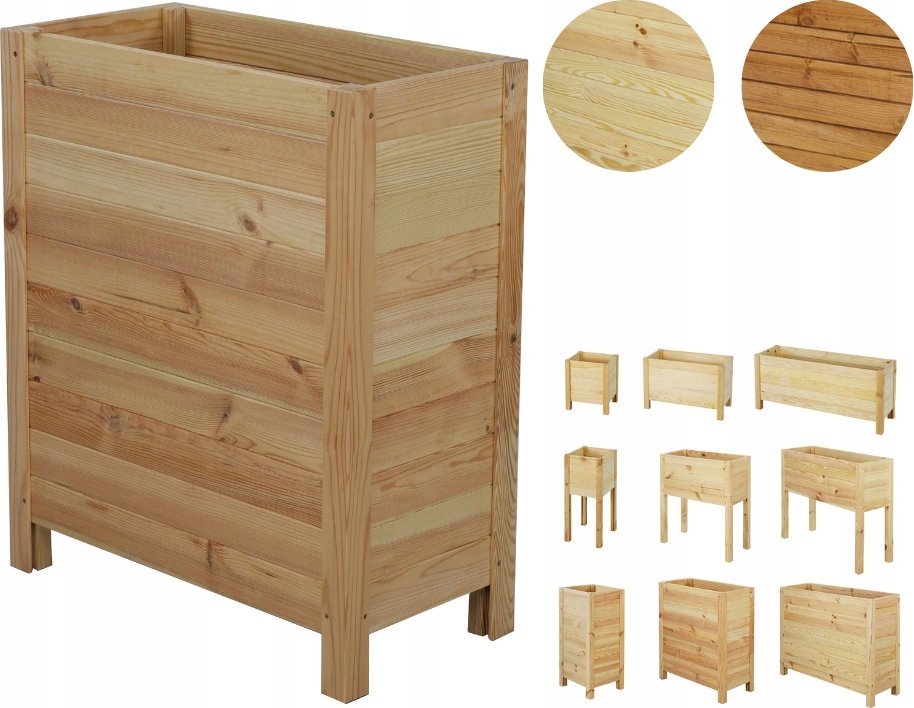 Wamar-Sosenka DREWNIANA DONICA SKRZYNIA BALKONOWA ERDES-7-2 NATURALNY