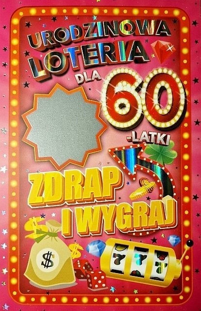 Yeku Karnet Urodziny 60 damskie