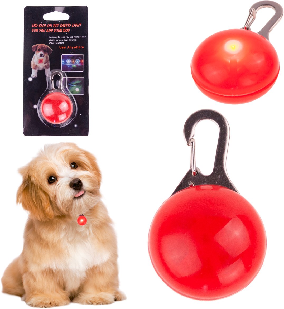 XA126 LAMPKA LED ŚWIECĄCA NA OBROŻĘ DLA PSA ZAWIESZKA