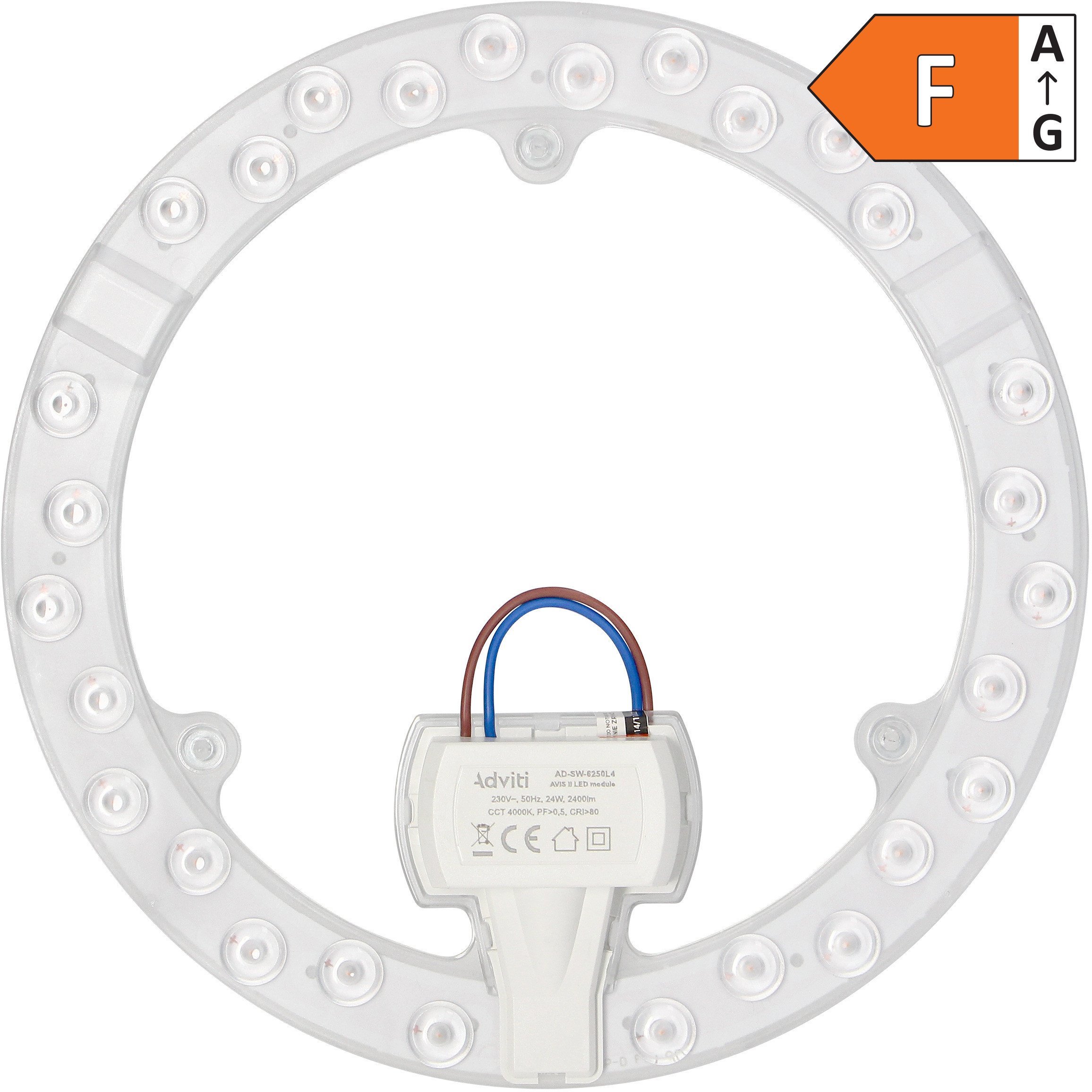 AVIS II LED panel świetlny LED 24W, 2400lm, 4000K, ? 215