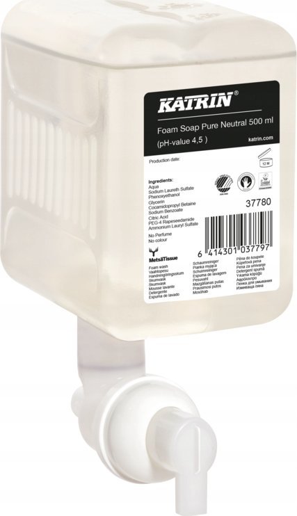 Katrin Clean – Mydło w piance, łagodne dla skóry - 500 ml