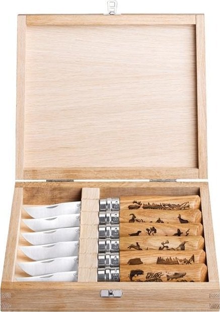 Opinel Opinel Zestaw Animalia 6szt skrzynia