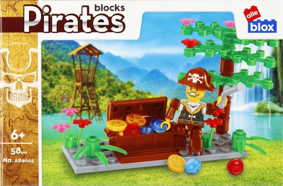 ALLEBLOX KLOCKI KONSTR ALLEBLOX PIRAT 58EL 15X10X5 PUD