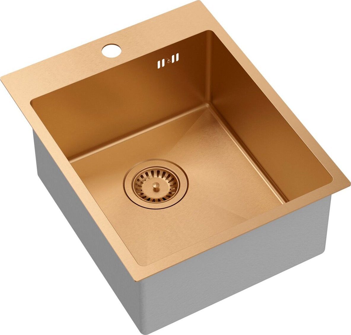 Zlewozmywak Quadron Zlewozmywak stalowy RUSSEL 90 Miedziany