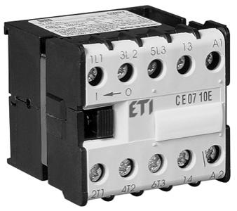 Eti-Polam Stycznik mocy CE07.10-230V-50/60Hz 7A 3P 230V AC 1Z 0R 004641023