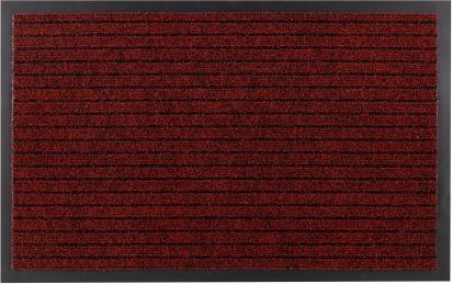 Dywany Łuszczów Wycieraczka DURA 3879 antypoślizgowa, zewnętrzna, wewnętrzna, na gumie - czerwony, 50x80 cm