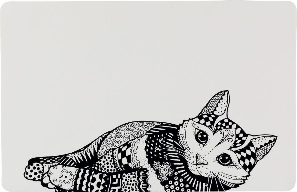 Trixie PODKŁADKA POD MISKI 44x28cm ZENTANGLE