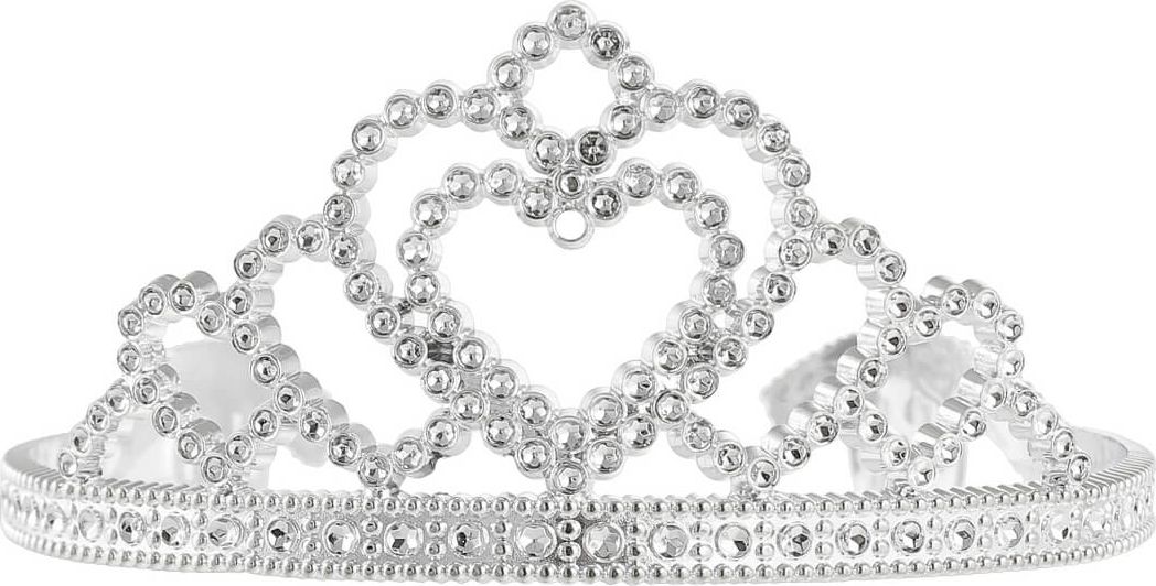 GoDan Tiara diadem srebrny księżniczki - 1 szt.. uniwersalny