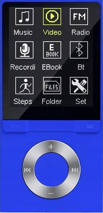 MP4 Ravo B6 niebieski 16 GB