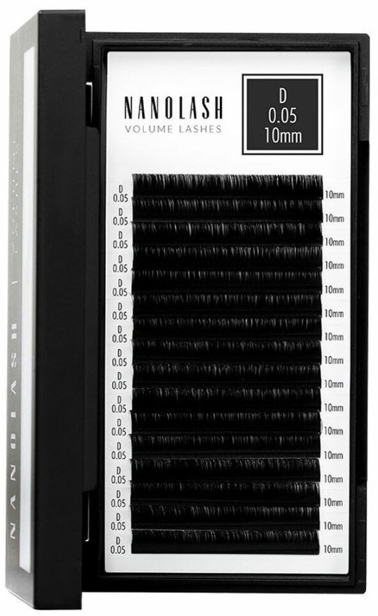 Zestaw sztuczne rzęsy Nanolash VOLUME LASHES Doczepy 10 mm