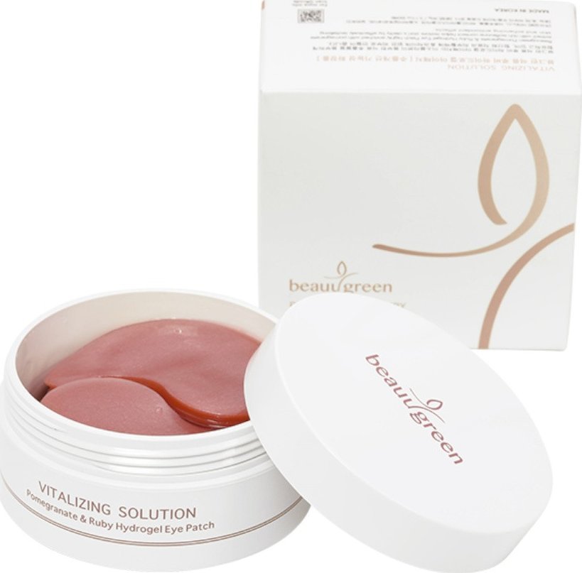 Beauugreen Beauugreen Odżywiające płatki pod oczy z granatem i rubinem - 60 sztuk