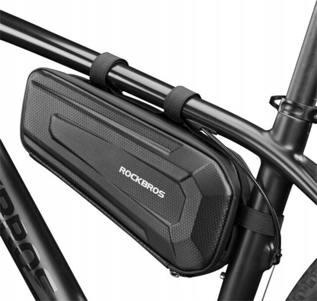 RockBros Twarda torba rowerowa wodoodporna mocowana pod ramę 1.5L czarna ROCKBROS