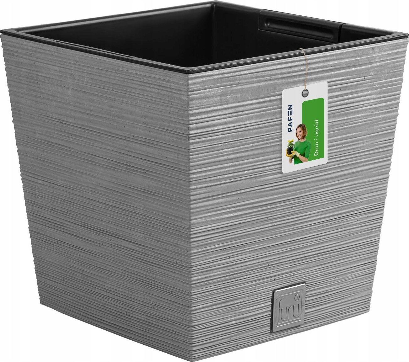 Prosperplast Doniczka na kwiaty Donica niska Furu DFS300 Szara