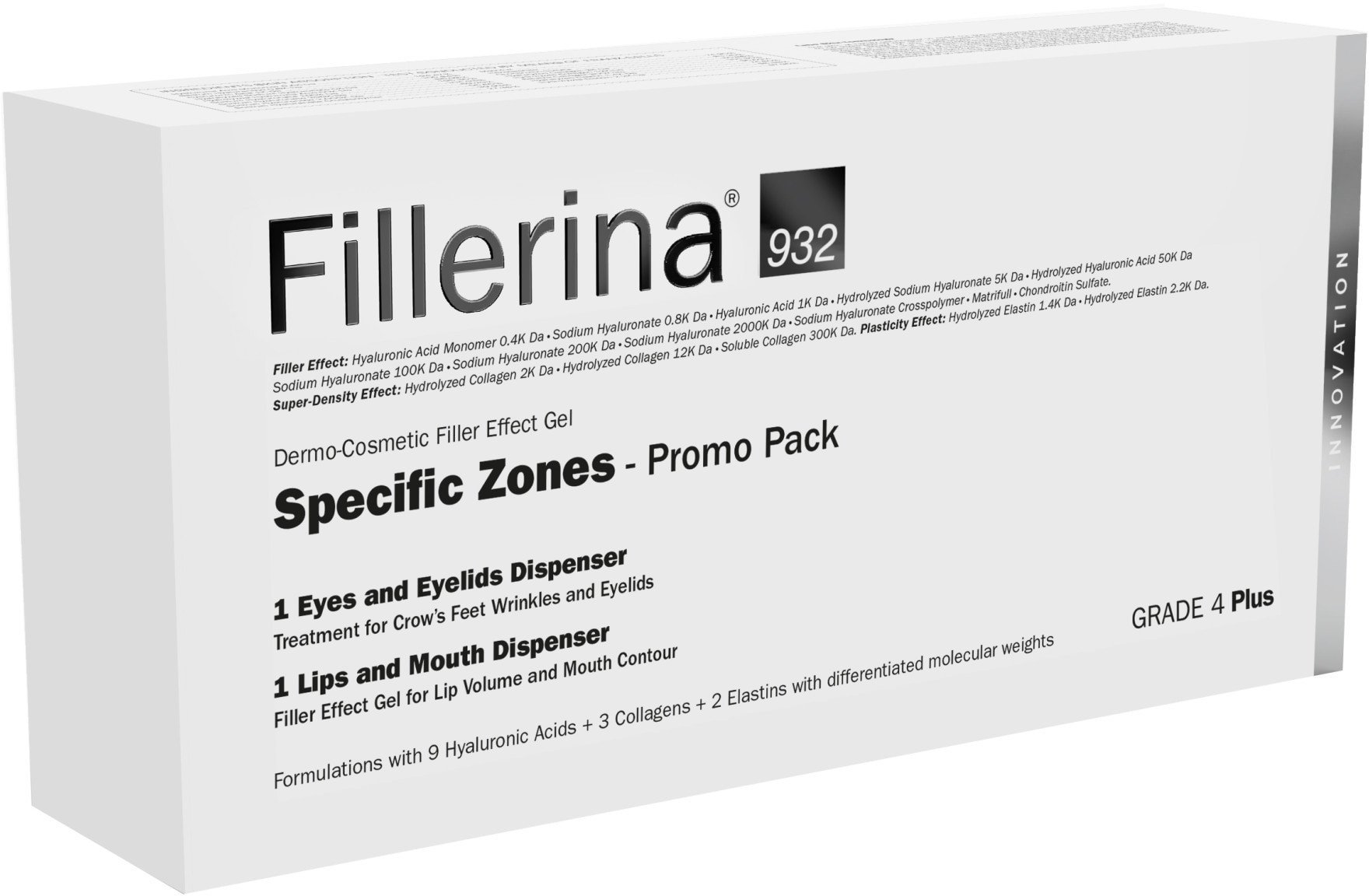 Set Labo: Fillerina 932 Specific Zones Grade 4 Plus, Hyaluronic Acid, Volumizing, Local Treatment Cream, For Lips, 7 ml + Fillerina 932 Specific Zones