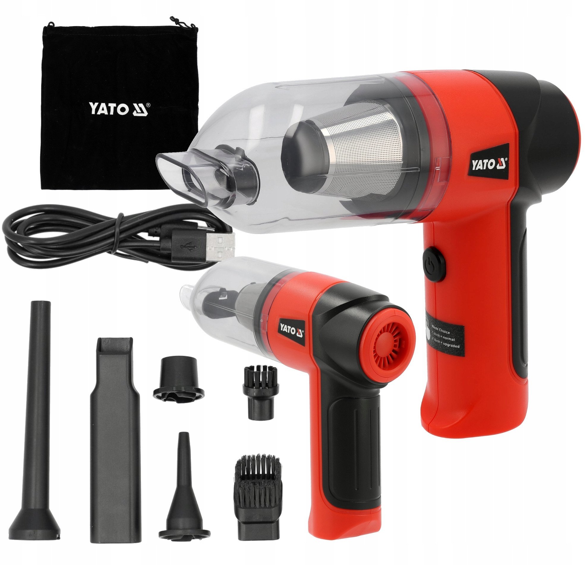 YATO ODKURZACZ SAMOCHODOWY, DMUCHAWA 2w1 BLDC 70W