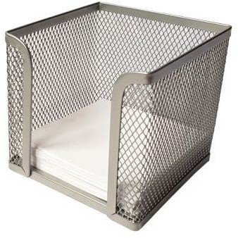 Pojemnik na karteczki srebrny