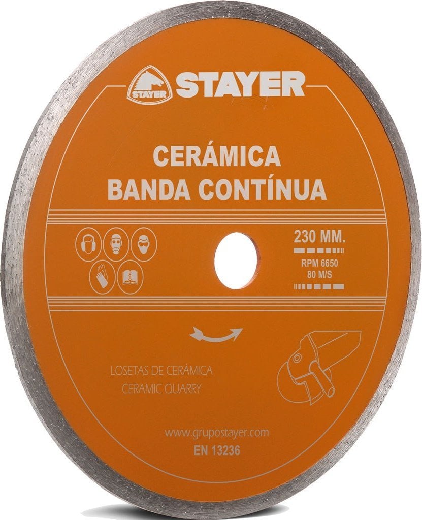 Stayer TARCZA DIAMENTOWA 200x25,4mm CIĄGŁA STANDARD CERAMICA STAYER