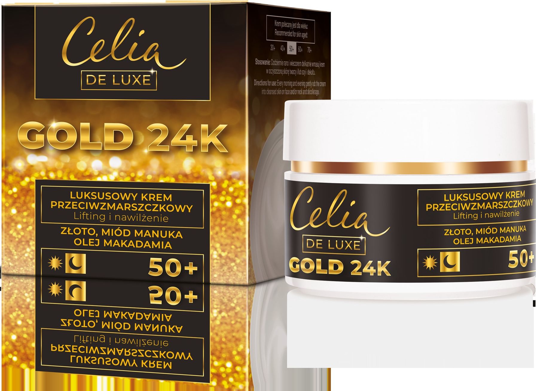 Celia Gold 24K Luksusowy Krem przeciwzmarszczkowy 50+