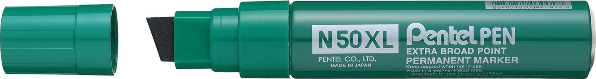 Pentel Marker permanentny Pen N50XL zielony, ZIELONY