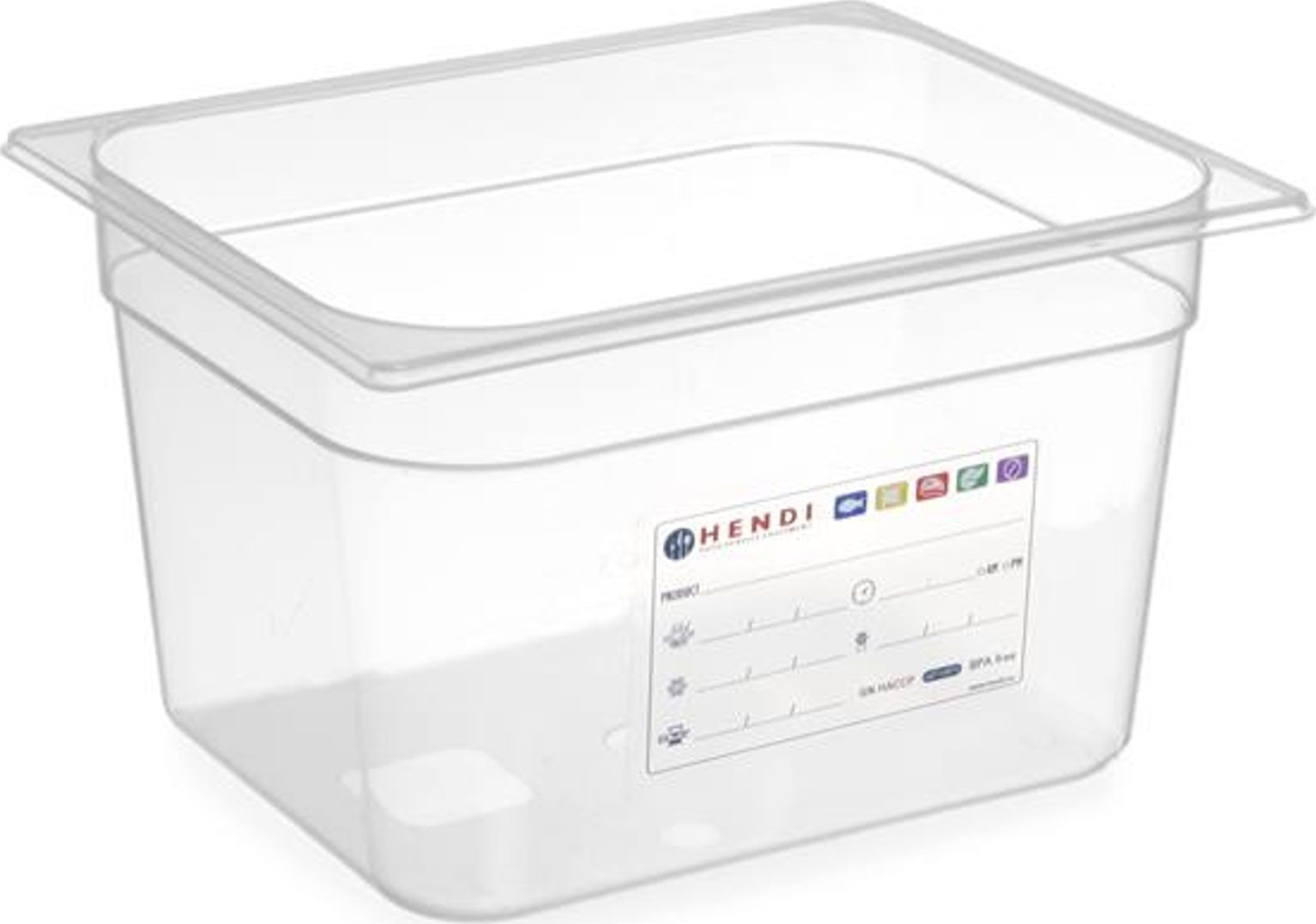 Hendi Pojemnik z polipropylenu GN 1/2 wys. 150 mm - Hendi 880166 Pojemnik z polipropylenu GN 1/2 wys. 150 mm - Hendi 880166