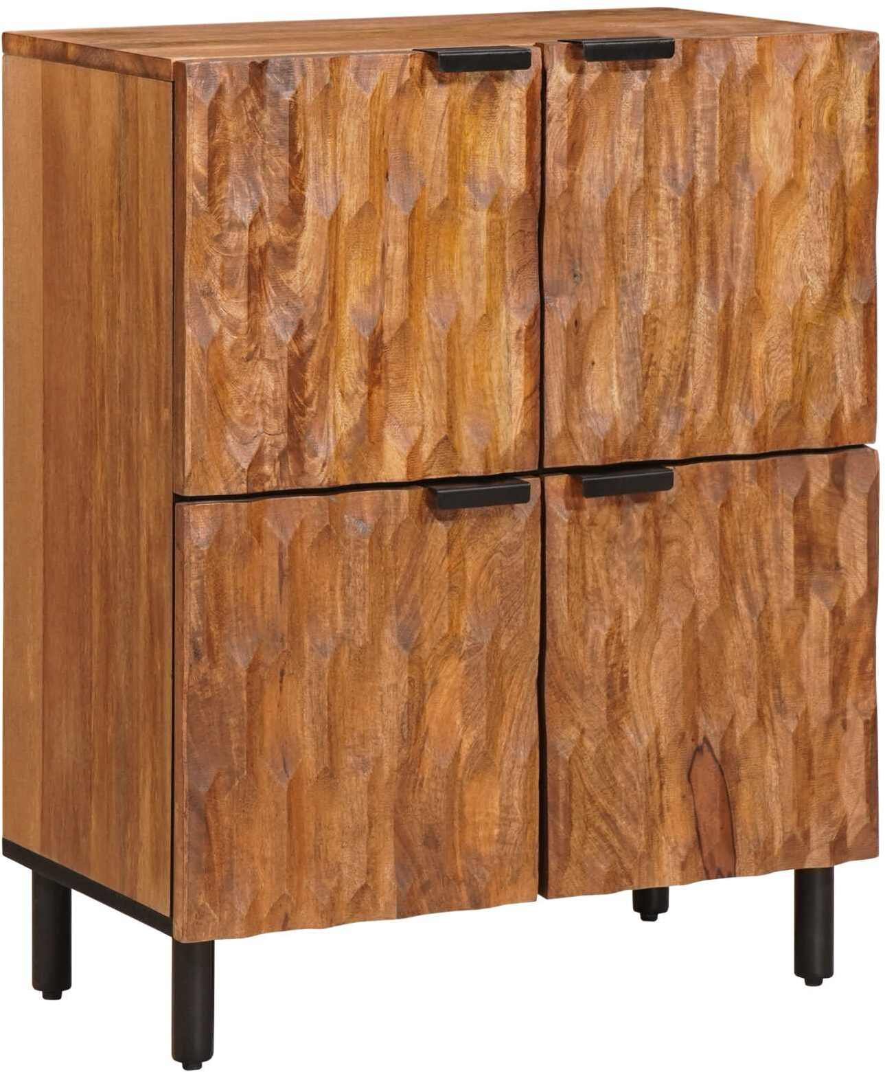 vidaXL Bufet Geometryczny Wykończenie w kolorze brązowym akacji