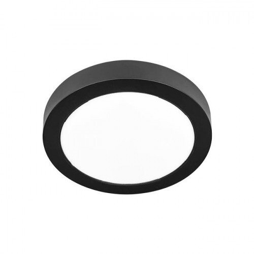 Lampa sufitowa V-TAC Panel LED montażowy okrągły Bingo 12W 4000K czarny