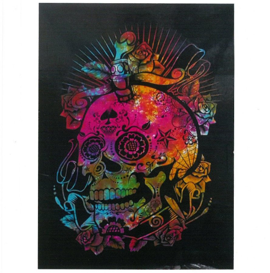 Bawełniane Tkaniny Ścienne - Dead Skull