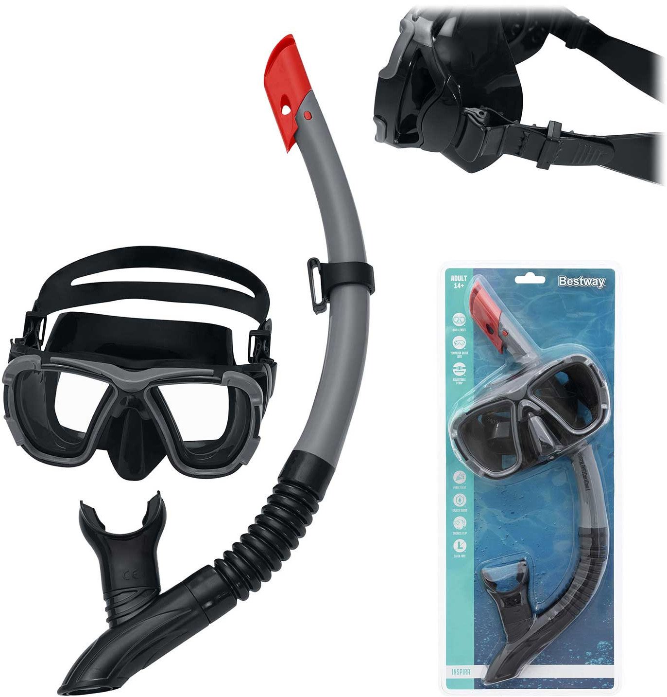 Zestaw do nurkowania szary Bestway 24021