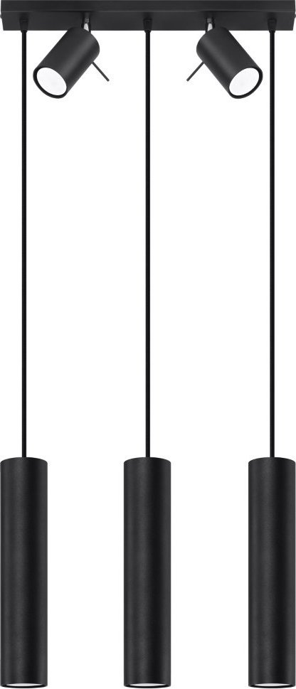 Lampa wisząca Sollux Lighting Lampa Wisząca Ring 3 Czarny Gu10 40W Sollux Lighting