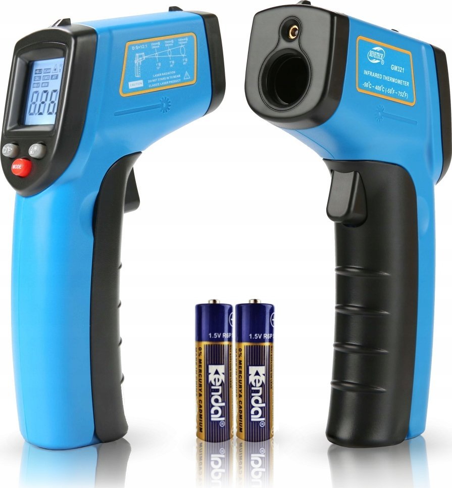 PIROMETR LASEROWY BEZDOTYKOWY -50+400C EMISYJNOŚĆ