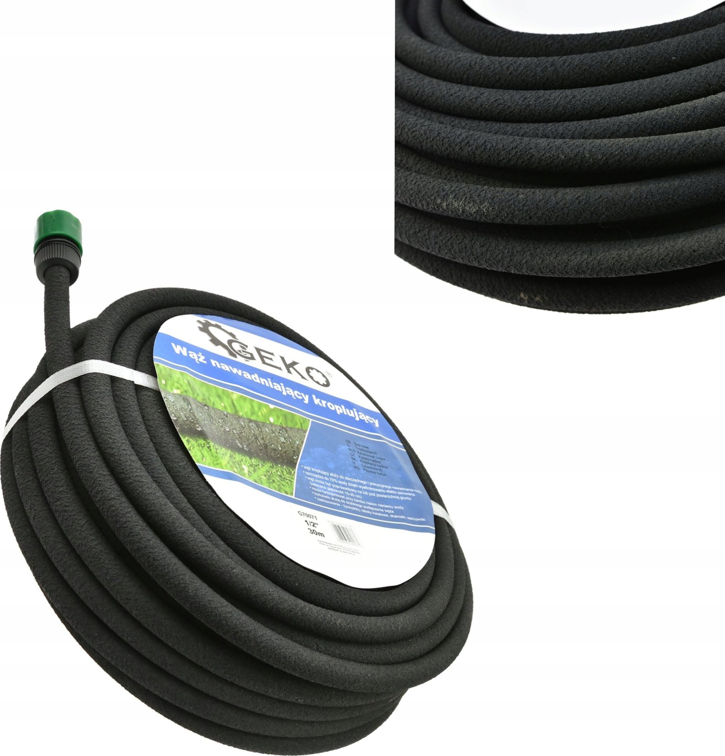 Geko Wąż nawadniający kroplujący 1/2" 30m (6)