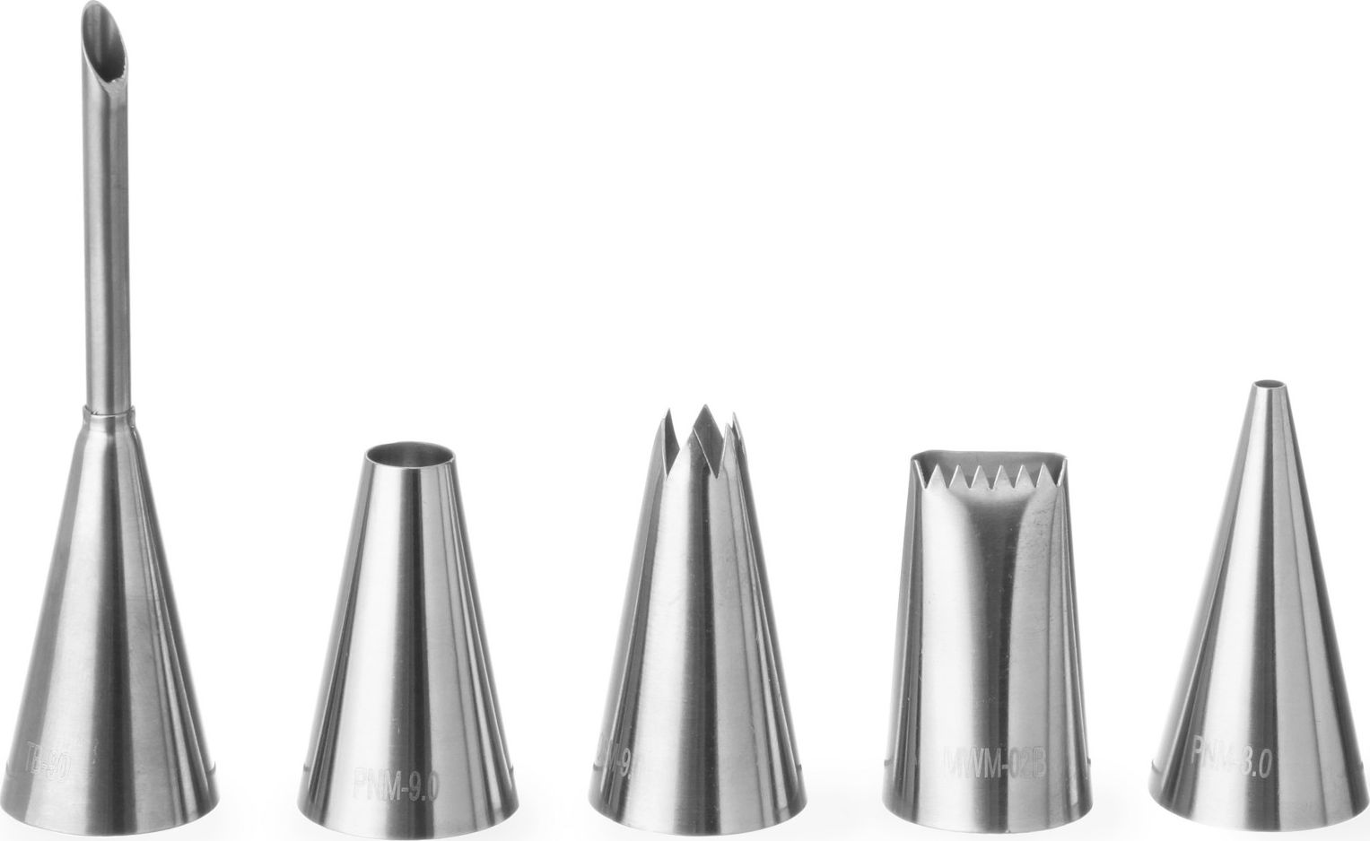 Hendi Końcówki dekoracyjne do rękawów rożków cukierniczych EXPERT zestaw 5szt. - Hendi 551592 Końcówki dekoracyjne do rękawów rożków cukierniczych EXP