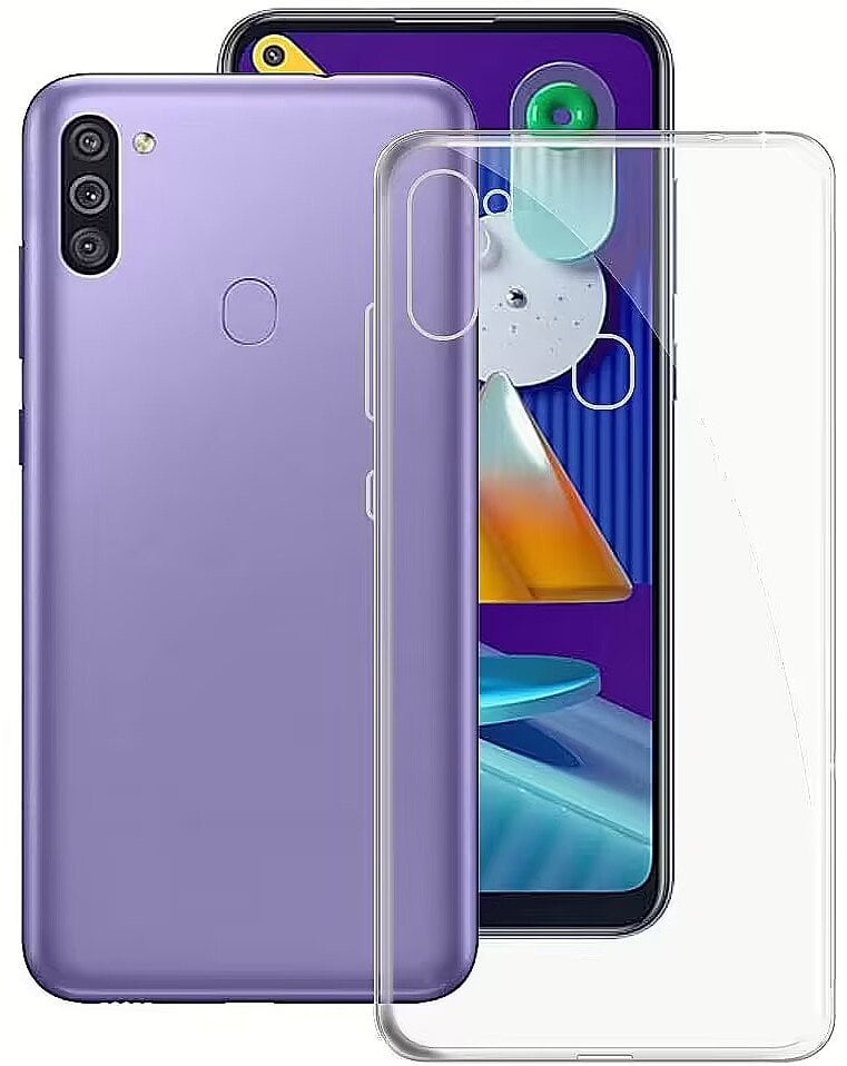 Mocco Mocco Ultra Back Case 1 mm Silicone Case for Samsung Galaxy M11 Transparent