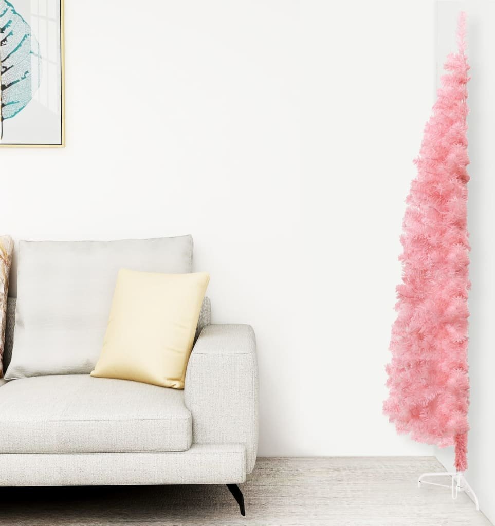 vidaXL Choinka sztuczna na stojaku Różowa