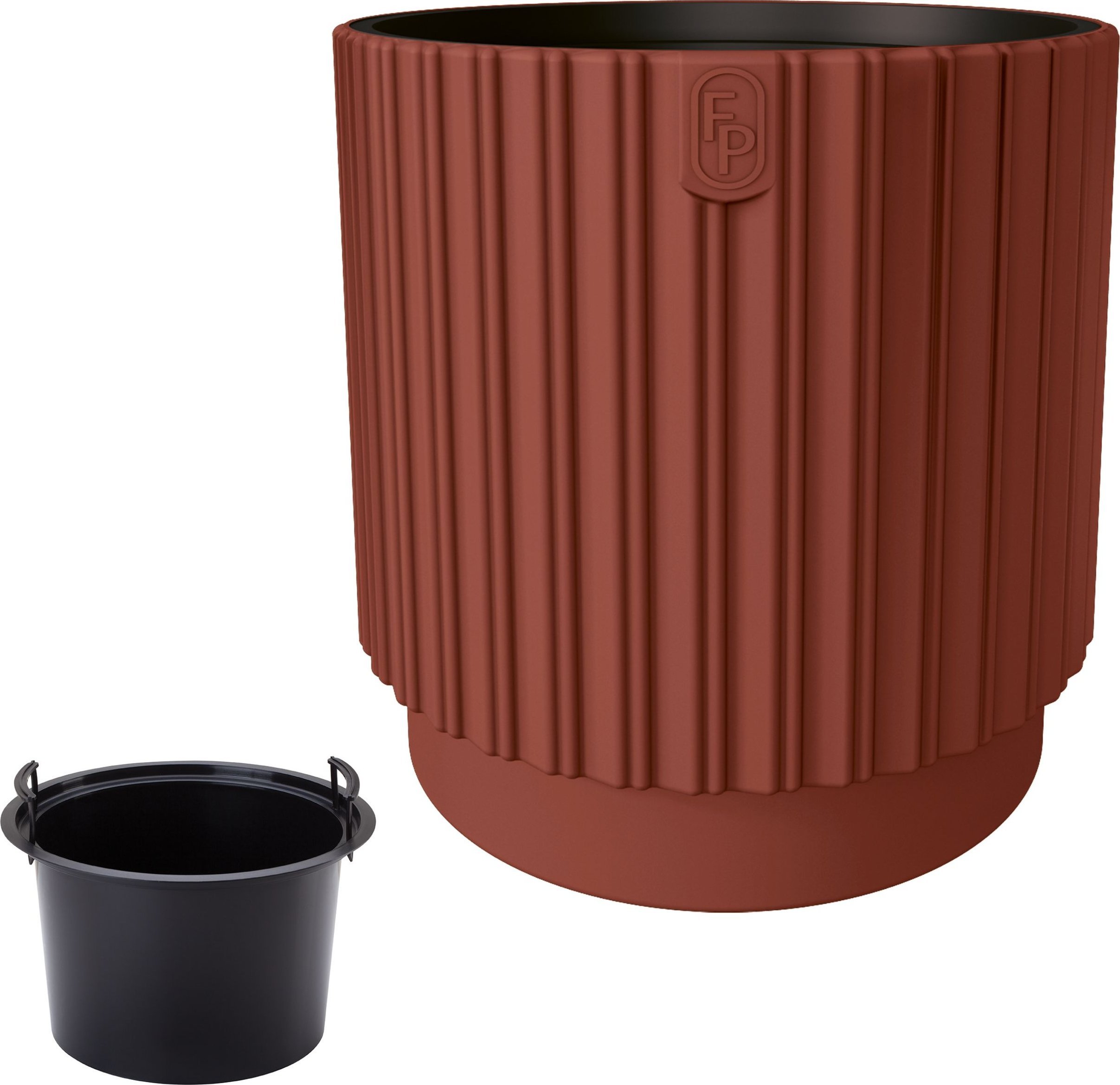 Form-Plastic Doniczka okrągła Mika Cyli 30 z wkładem Donica + wkład