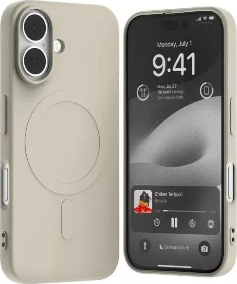 Mercury Mercury MagSafe Semi-Silicone iPhone 16 6,1" kamienny/stone