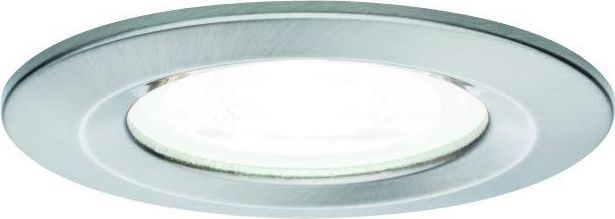 Paulmann Oprawa wbudowana Nova stałe LED IP44 1x6,5W 4000K 230V GU10 51mm Żelazo Szczotkowane/ Aluminium