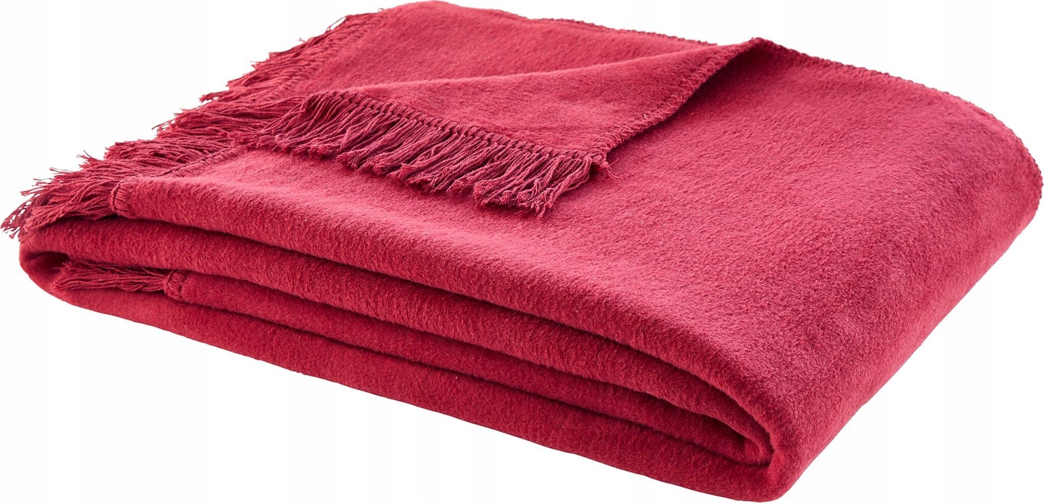 Ibena Ibena Uni Blanket Braga red 150x200