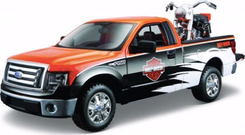Revell Harley-Davidson pick-up w/motor cycle 1:24 ass.