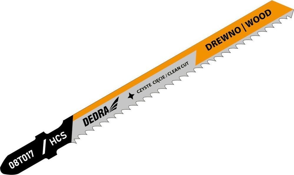 Dedra Brzeszczoty do wyrzynarki 100/75mm, drewno, HCS, T, 2szt