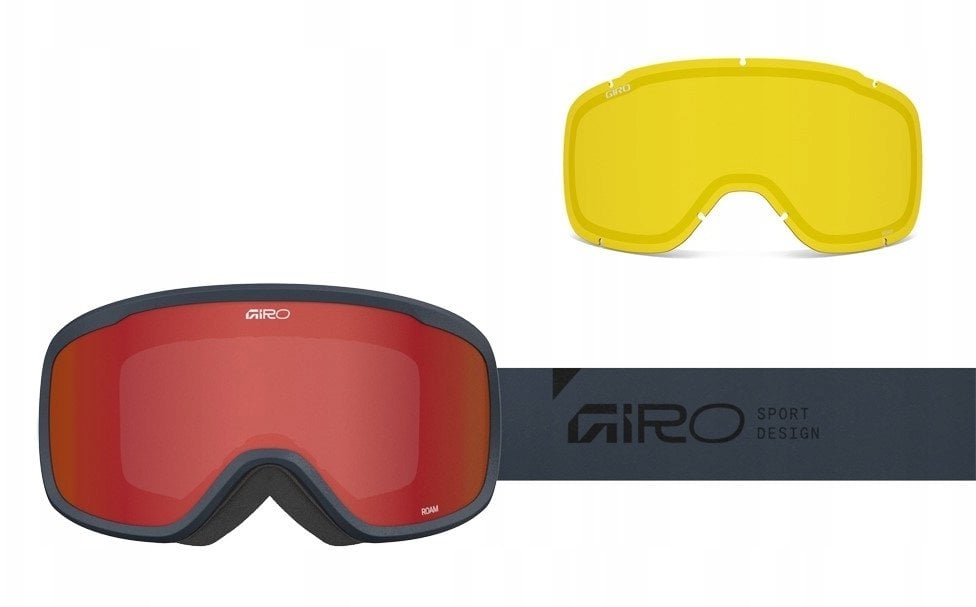 Giro Gogle zimowe ROAM INDIGO STACKED (OTG) (Cylindrical) (szyba AMBER SCARLET 19-42% S2 + ŻÓŁTY 80-99% S0)