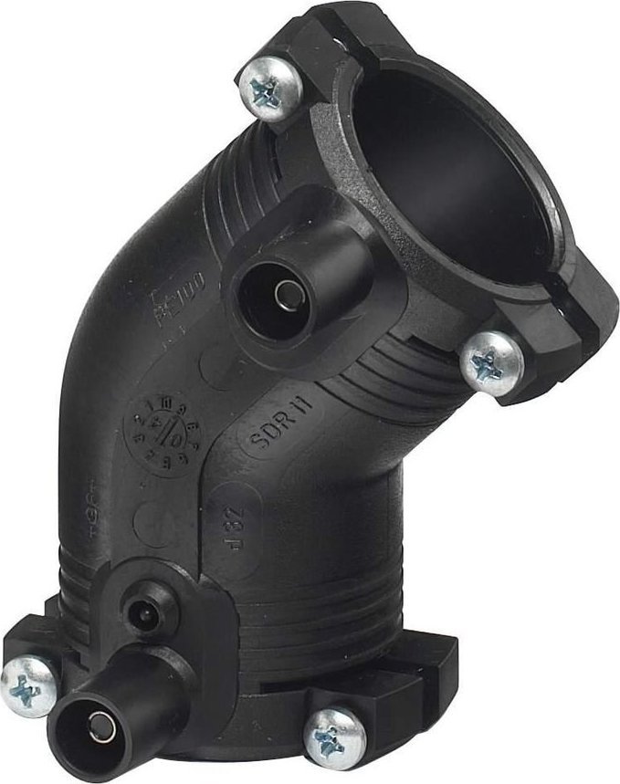 Georg Fischer Kolano elektrooporowe 45ST. DN40 PE100, SDR11, PN10 gaz/PN16 woda