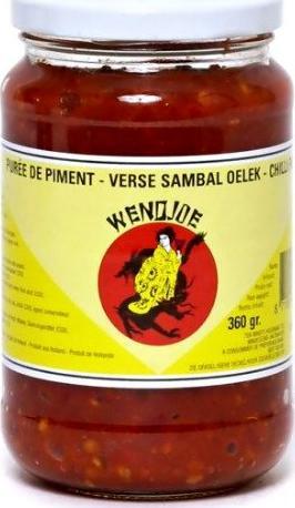 Wendjoe Sos chili Sambal Oelek 360g - Wendjoe