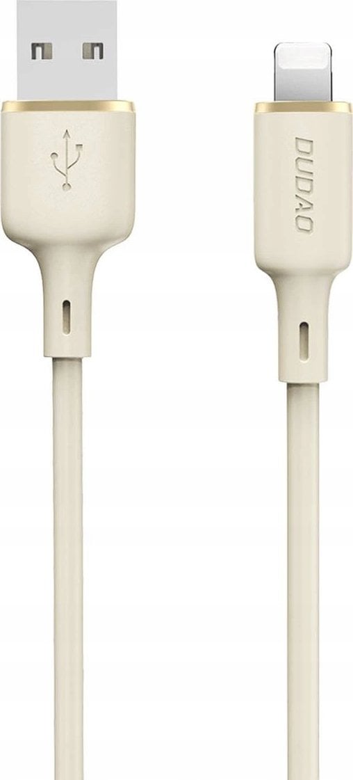 Kabel USB Dudao USB-A - Lightning 1 m Beżowy (DDA329)